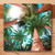 Palm Canopy Personalized Block Mount Art - Large