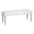 Weathered Wood Tufted Bench - OUT OF STOCK UNTIL 08/01/2024