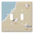 Three Seagulls Double Switch Plate
