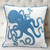 Blue Ocean Octopus Pillow