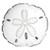 Gray Sand Dollar Pillow