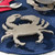 Silvery Crab Metal Trivet