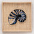 Indigo Nautilus Burlap Framed Wall Art