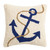 Nautical Anchor & Rope Hooked Pillow