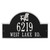 Black & White Personalized Adirondack Arch Plaque