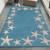 Carolina Starfish Aqua Indoor/Outdoor Rug - 5 x 8