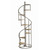 Darby Spiral Staircase Metal and Wood Shelf