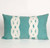 Double Knot Aqua Pillow - 12 x 20