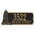 Lighthouse Address Plaque - Blue & Gold