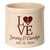 Love Anchor Personalized Crock - Red