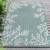 Miami Coral Aqua Indoor/Outdoor Rug - 7 x 9