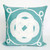 Ornamental Knot Aqua Pillow - 20 x 20