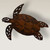 Oxidized Metal Sea Turtle Wall Art - Small