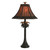 Palm Tree Table Lamp with Rattan Shade