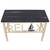 24" Plain Wooden Top Relax Bench w/Sailboat Accent