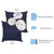 Sand Dollar Navy Pillow - 20 x 20