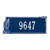 Seagull Rectangle House Number Plaque - Blue and White