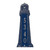 Small Lighthouse Vertical House Number Plaque - Dark Blue & Silver