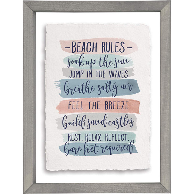 Rules of the Beach Wall Art