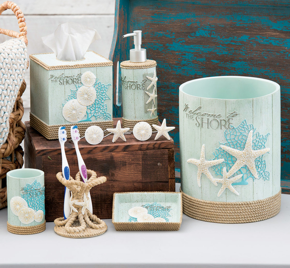 Nautical Bath Accessories & Décor Bella Coastal Décor