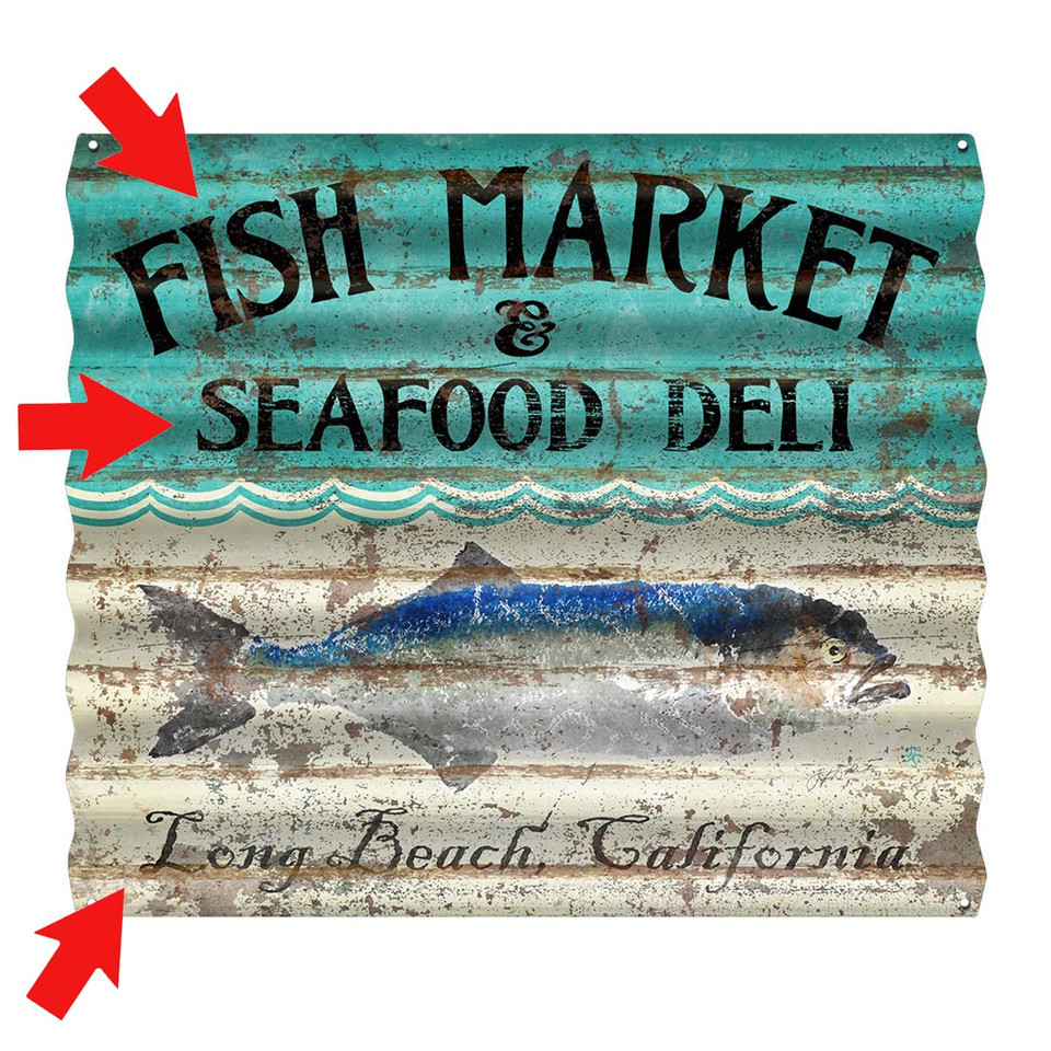 Metal Beach Sign, Personalized - American Aftermarkets Metalworks