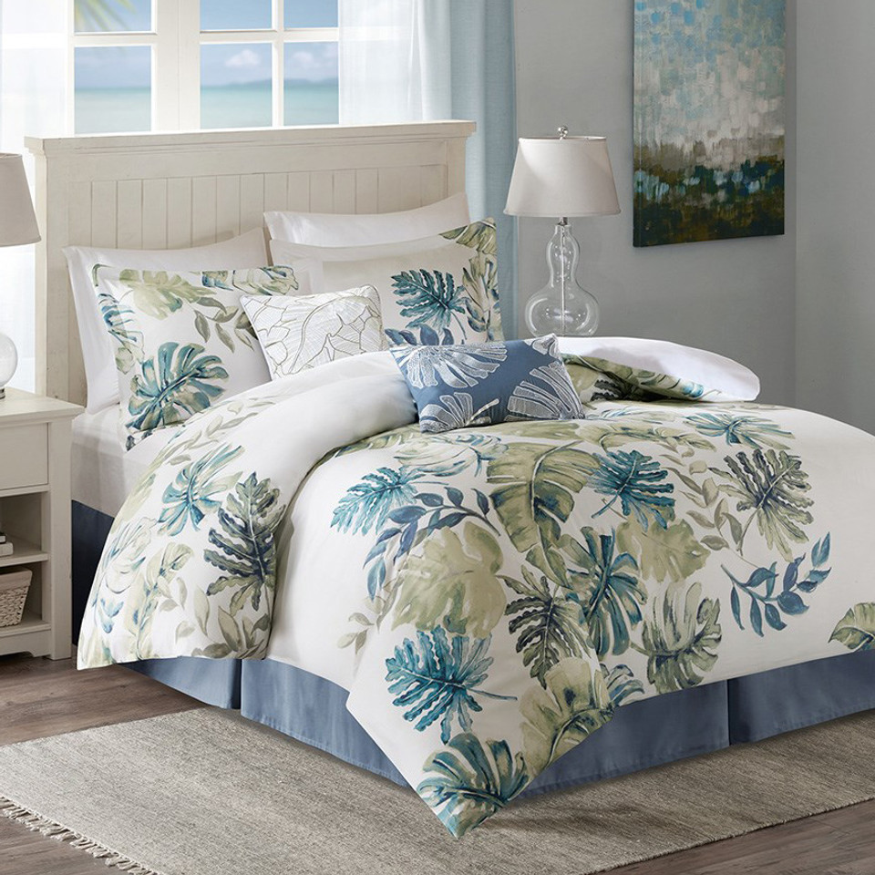 Beach Comforter Sets Queen Size Paradise Lagoon 6Piece Comforter Set