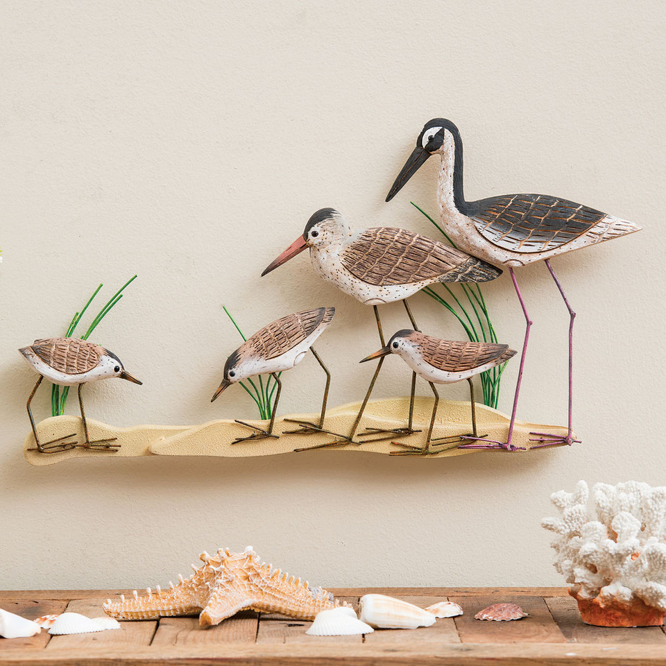 Beach Wall Art Shorebirds Wall Art Bella Coastal Decor