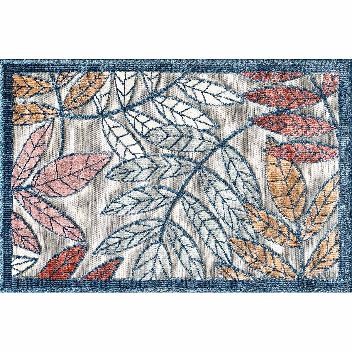 Tayse Rugs Tropic Floral Gray 2 ft. x 3 ft. Indoor/Outdoor Area Rug