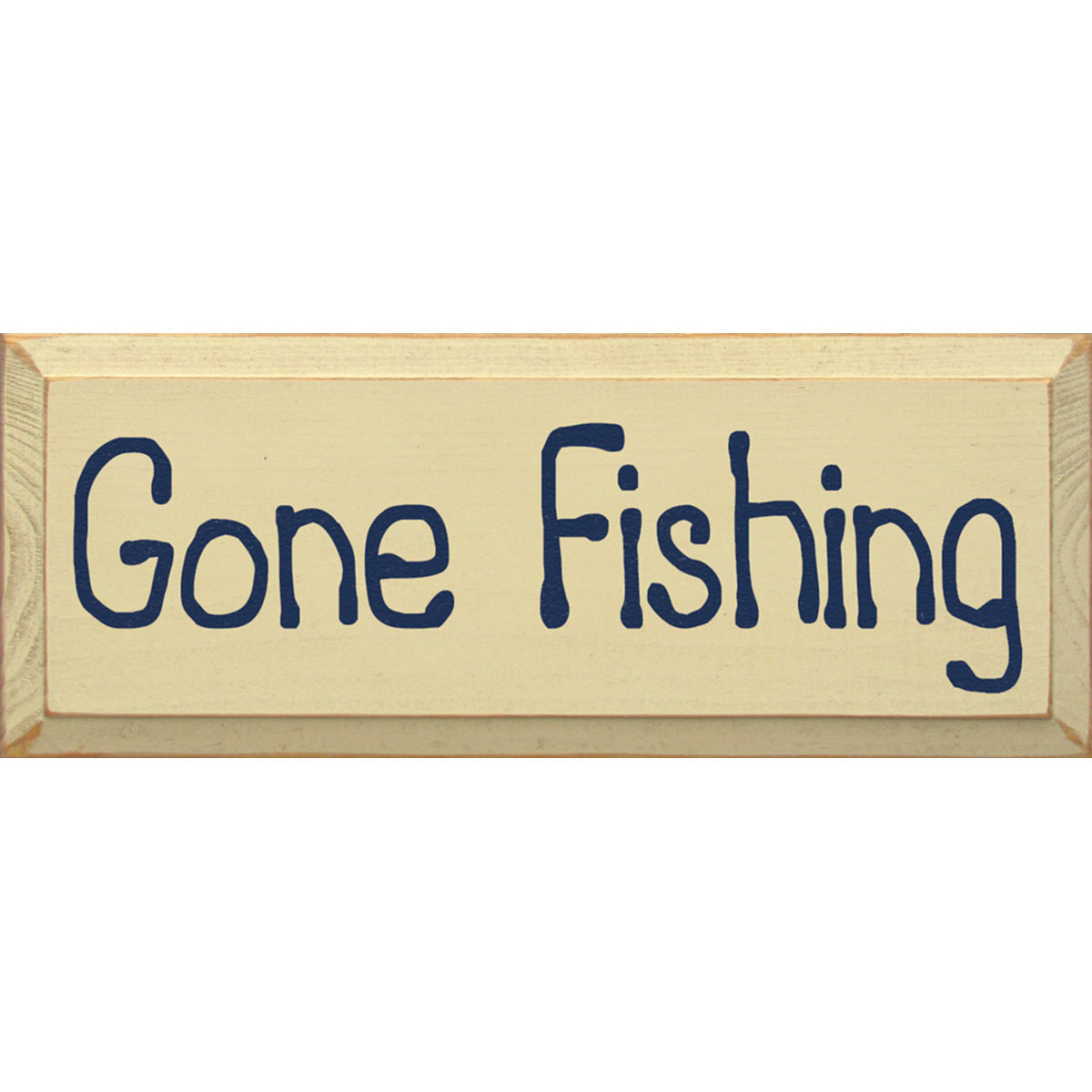 Gone Fishing Wood Sign
