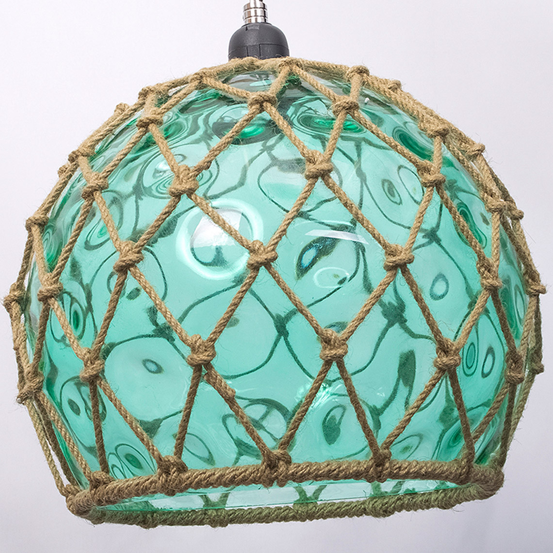 Green Glass Buoy Pendant Light