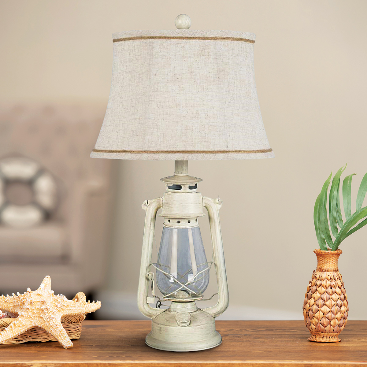 coastal lantern table lamp