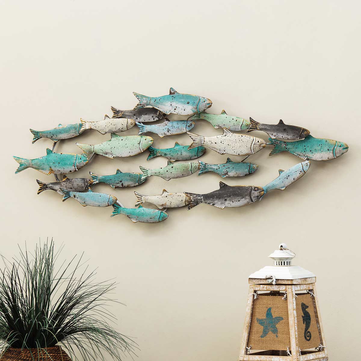 Fish shop wall decor