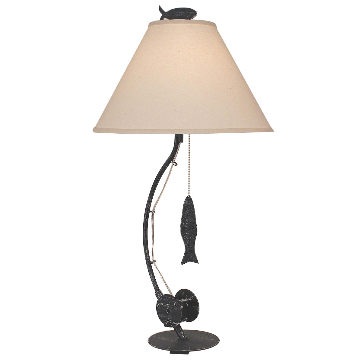 Weathered Navy Sea Fishing Pole Table lamp