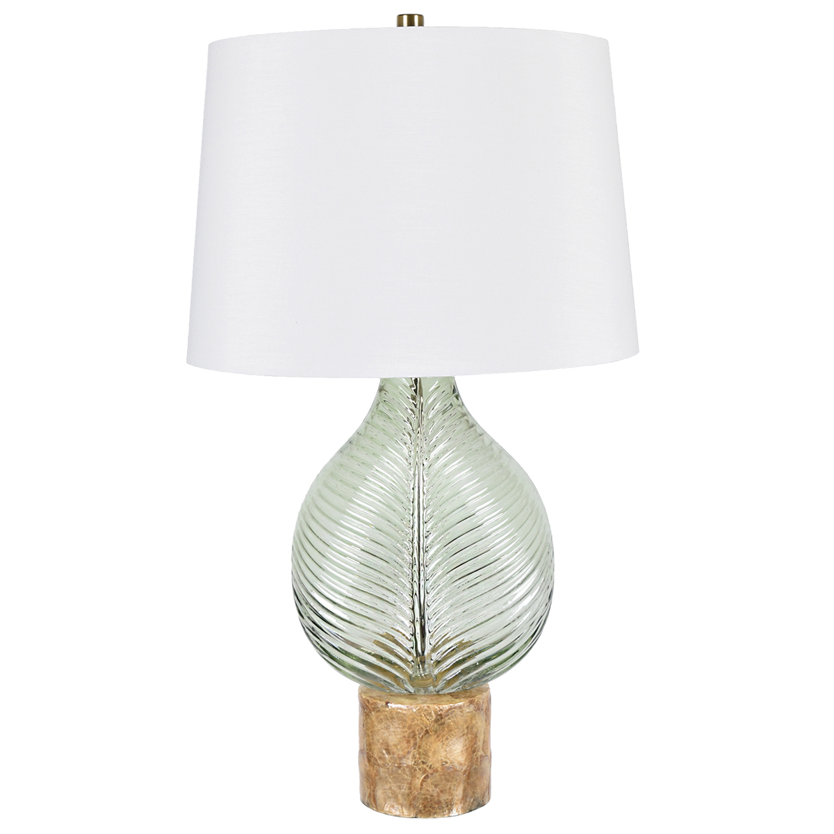 sea glass table lamp