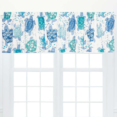 Happy Turtles Valance | Bella Coastal Decor