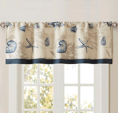 Blue Beach Valance | Bella Coastal Decor