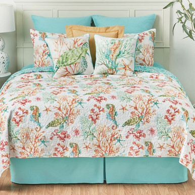 Sea Bounty Quilt Set - Full/Queen | Bella Coastal Decor