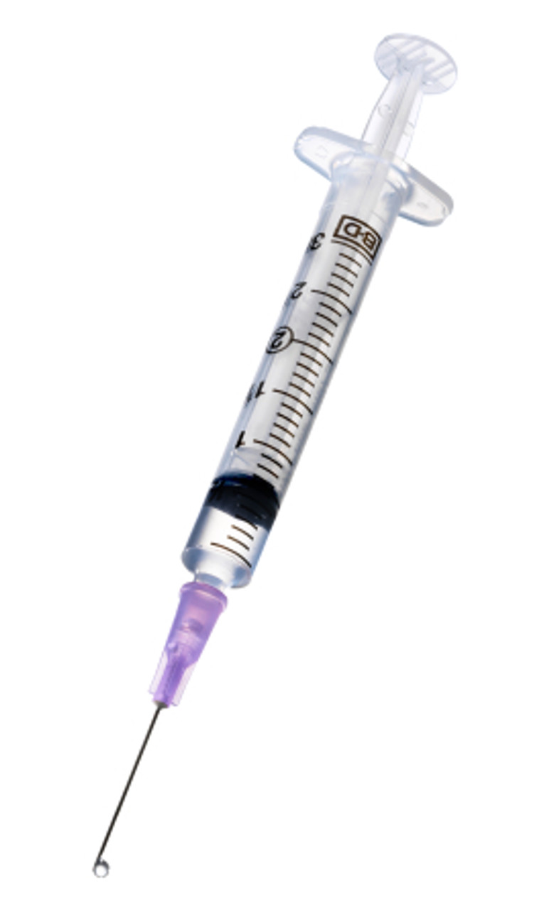 22 Gauge - 3 CC - 1 Syringes with Needles