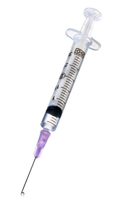 25 Gauge - 3 CC - 1 1/2" Syringes with Needles