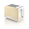 Swan Retro 2 Slice S/S Toaster - Cream