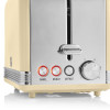 Swan Retro 2 Slice S/S Toaster - Cream