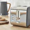 Swan 2 Slice Nordic Style Toaster - Grey