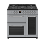 New World NW91DFST Stainless Steel 90cm Dual Fuel Range Cooker - Energy Rating: A