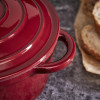 Tower Foundry 20cm Round Casserole Cast Iron Bordeaux Red