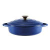 Tower Foundry 28cm Shallow Casserole Cast Iron Limoges Blue