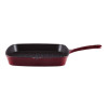 Tower Foundry 23cm Cast Iron Grill Pan Bordeaux Red
