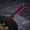 Tower Foundry 26cm Cast Iron Round Fry Pan Bordeaux Red