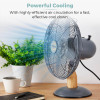 Tower Scandi 12 Inch Metal Desk Fan Grey