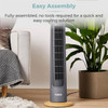 Tower Cavaletto 29 Inch Tower Fan with 2 Hour Timer Black and Rose Gold