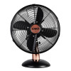 Tower Cavaletto 12 Inch Metal Desk Fan Rose Gold and Black